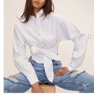 Marissa Webb EMMERSON OXFORD SHIRT IN WHITE